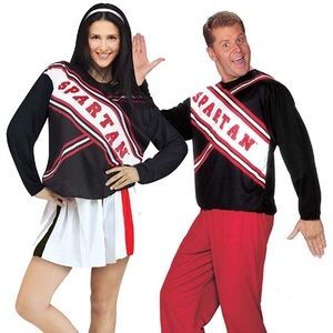 His and Her SNL Spartan Cheerleader Costume Set